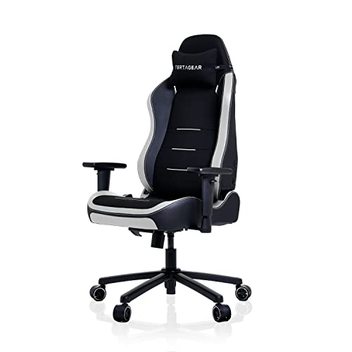 Vertagear SL3800 Ergonomic Gaming Chair featuring ContourMax Lumbar & VertaAir Seat systems - Black/White