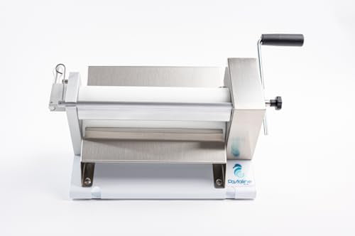 Pastaline Manual Dough Sheeter Machine - Sfogliafacile Gray Stainless Steel - 10 Settings for Pasta, Fondant, Gum Paste, Sugar Paste, Marzipan & Short Crust Pastry