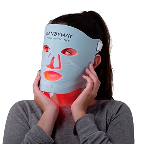 Red Light Therapy Mask, FDA Cleared, Medical Grade, Infrared Red Light Therapy for Face to Reduce Wrinkles, Scarring, Redness, Improve Skin Tone, Speed Up Wound Healing, LED Mask Light Therapy Device
