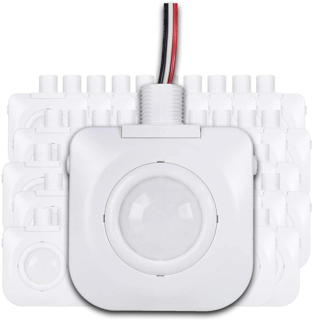 EverElectrix 50 Pack Ceiling Occupancy Motion Sensor, Passive Infrared Technology, High Bay Fixture Mount 360 Degree, Hard-Wired, 120-277 VAC, Commercial/Industrial Grade