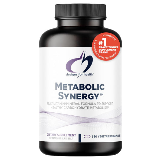 Designs for Health Metabolic Synergy - Multivitamin and Mineral Supplement with Chromium, Zinc, Selenium, R-Lipoic Acid, Vitamins + More (360 Capsules)