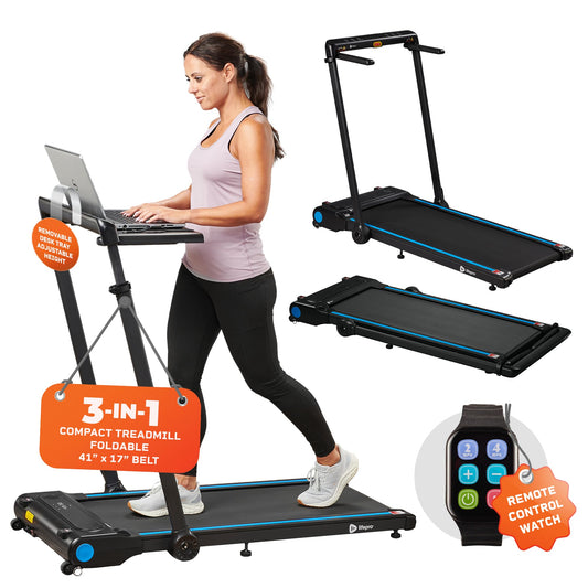 Lifepro 3-in-1 Walking Pad Treadmill with Incline and Handle Bar, Foldable Compact Portable Small Treadmill for Home, Under The Desk Treadmill with Removable Workstation, 220lb Weight Capacity