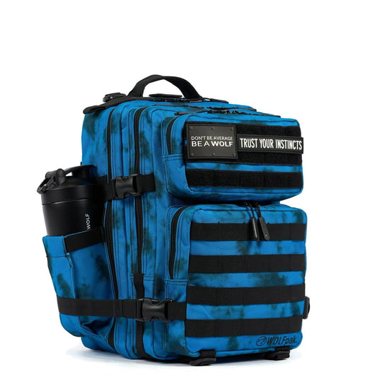 25 L BackPack (Toxic Blue) Molle Bag, Backpack for Men and Women, Day Travel