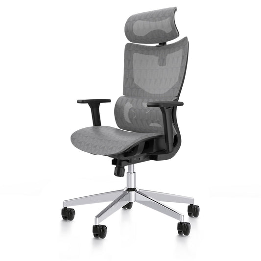 PatioMage Ergonomic Office Chair with 3D Armrest, Big and Tall Computer Desk Chair with Adjustable Headrest, Seat Depth, Lumbar Support, Home Office Gaming Chair Dark Grey