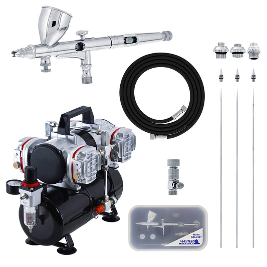 AirBrush-Depot G44 Pro Set with The TC-848 High-Performance Four-Cylinder Pi...