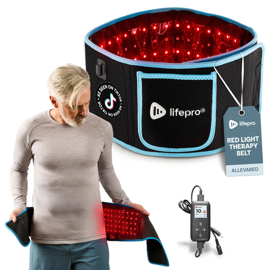 Lifepro Red Light Therapy Belt - Near Infrared Light Therapy & Red Light Therapy for Body, Relaxing Muscle, Inflammation, Improve Circulation - Infrared Therapy or Infrared Light Therapy Device
