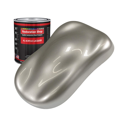 Restoration Shop - Bright Silver Metallic Acrylic Lacquer Auto Paint - Quart Paint Color Only - Professional Gloss Automotive, Car, Truck, Guitar & Furniture Refinish Coating