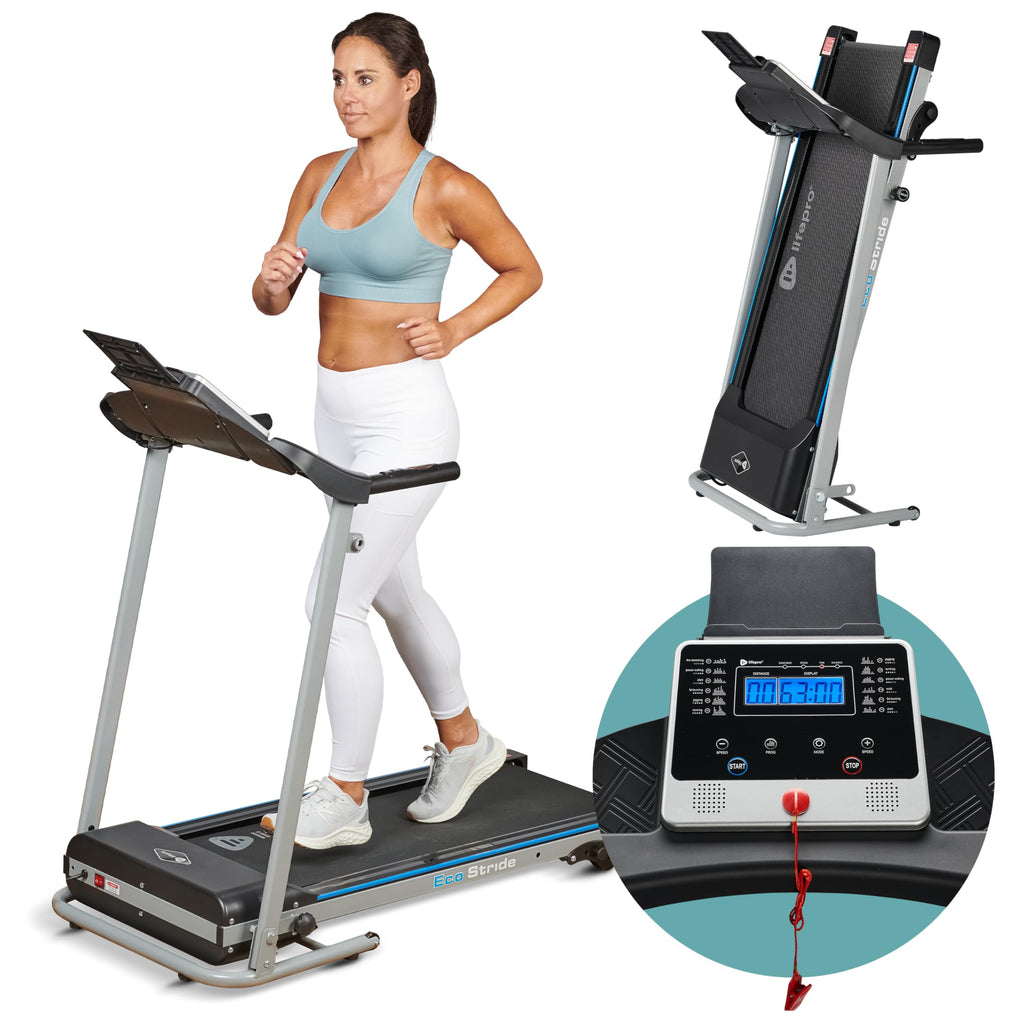 Lifepro Foldable Treadmill for Home - Compact Electric Space Saver Folding Treadmill for Home, Treadmill with Incline Home Foldable Treadmill with Incline Walking, Jogging, Running 0.6-6.3 MPH