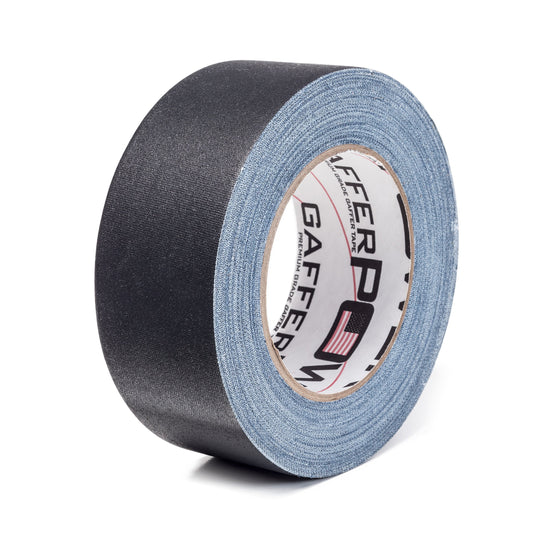 Gaffer Power Proudly Made in The USA, Real Professional Grade Gaffer Tape, Heavy Duty Gaffers Tape, Non-Reflective, Multipurpose. 2 Inches x 30 Yards, Black
